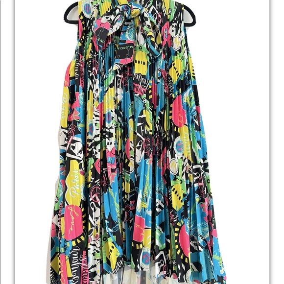 BALENCIAGAParis City Light Pleated Satin Dress NWT - Picture 15 of 15